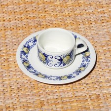 Vintage Villeroy & Boch Espresso / Mocha Coffee Cup + Saucer Cadiz Model