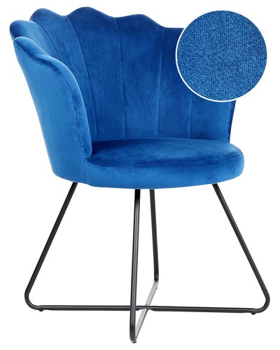 Fauteuil coquillage bleu marin - fauteuil,