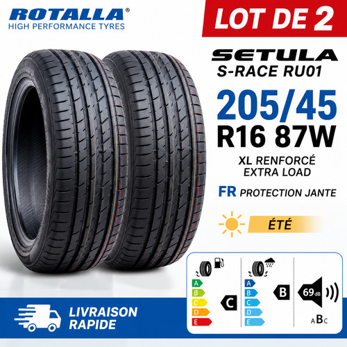 Lot pneus 205 - 205/45, r16