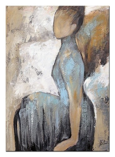 Moderne art 70x50cm ölbild - moderne,