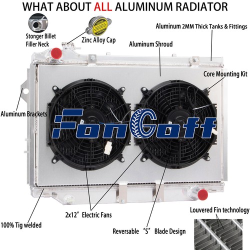 Row radiator shroud - radiator+shroud+fan, fits
