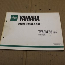 PARTS LIST YAMAHA TY 50 M 2J9 BELGIQUE 1980-  CATALOGUE PIECES DETACHEES LISTING