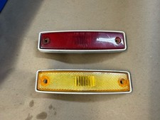 1971-1977 Dodge Van Side Marker Lights Amber & Red OEM 71-77