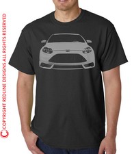 Mens Ford Focus ST Quality T-Shirt Eco Friendly Clothing Gift Car