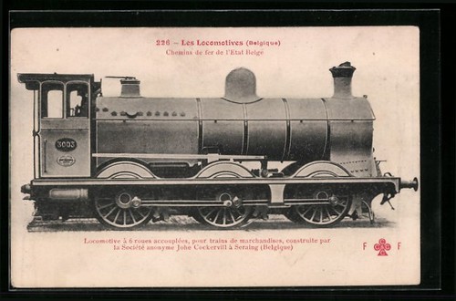 Carte postale chemin fer - carte, de