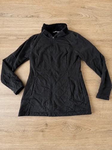 Veste longue matelassée - , noire