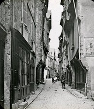 VITRE 1907 - Rue Baudrairie - Brittany positive glass 10 x 8 - 2