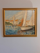 Tableau ancien marine en