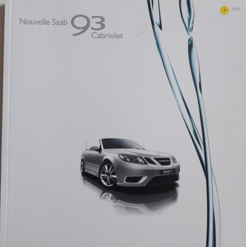 Brochure nouvelle saab - brochure, 93