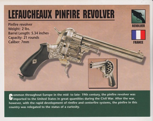 Lefaucheaux pinfire revolver - lefaucheaux,