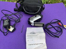 Sony Handycam DCR-SR57E 80GB Handheld HD Camcorder Silver Tested  Working