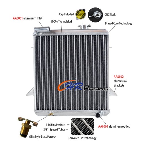 Row aluminum radiator for - radiator,