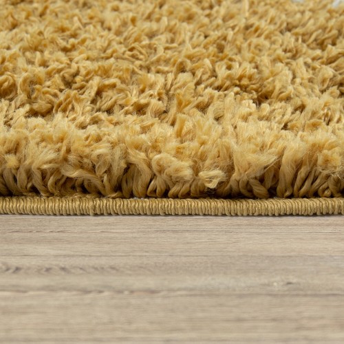 Tapis shaggy jaune - tapis,