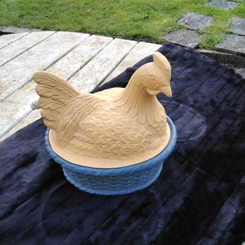 Jolie poule céramique - en,