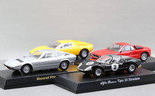 Kyosho 1/64 Maserati Khamsin + Merak + Alfa Tipo 33 + Lancia 037 Rally (4 Cars)