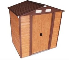 Abri de jardin métal effet