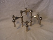 Four Nagel Stacking Chrome Candle Holder Mid Century German #W/U