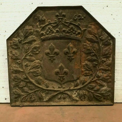 Plaque cheminée fonte - de, en