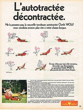 1971 ADVERTISING 035 TOOLS WOLF Self Tracted Mower by DESCLOZEUX