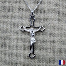 Pendentif crucifix en argent