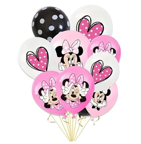 Minnie mouse birthday ballons - minnie,