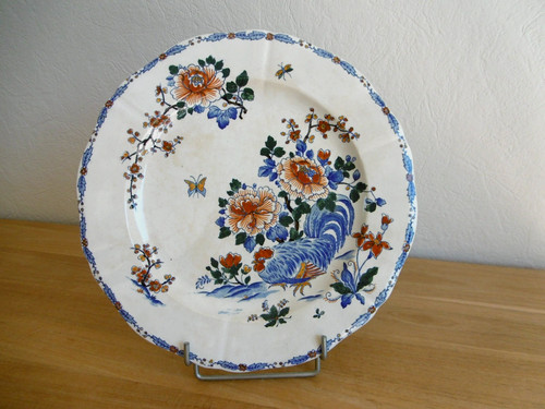 Plat rond faience gien - faience,