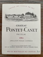 Étiquette Château Pontet