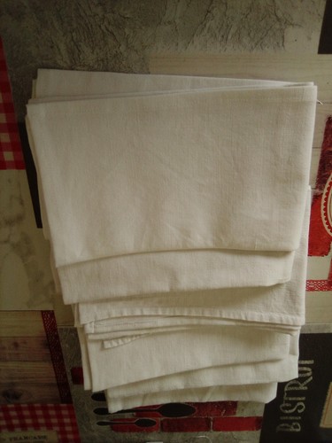 Lot torchons anciens en - 6,