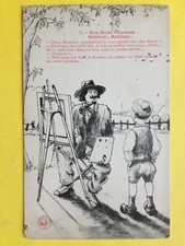 Old postcard fantasy ARTIST PAINTER PAINTER Our good peasants MASTER AND MISTRESS