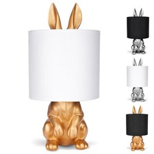 BRUBAKER Lampe de Table Rabbit 42 cm Lampe de Chevet Animale Lapin Céramique