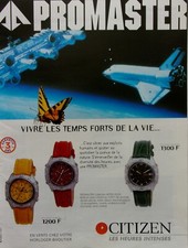 advertising ADVERTISING WATCH CITIZEN PROMASTER SPACE NASA year 1997 A2776