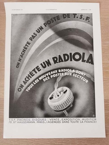 Radiola 1930 poste tsf - 1930,
