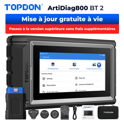 Topdon artidiag800 valise - bt, 2