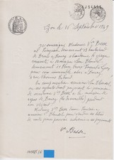 Waiver of life Mrs. Besse consented to Mr. Leon Blondel