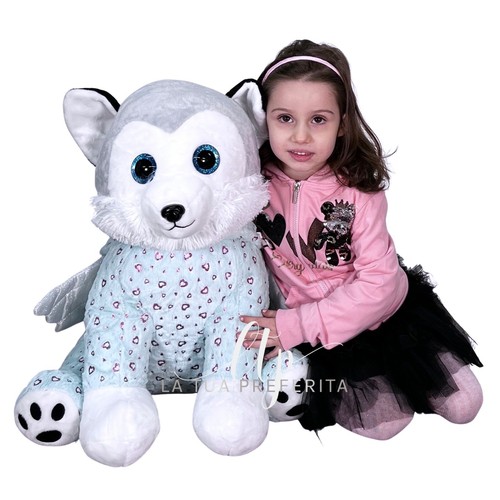 Siberian husky peluche 60cm - peluche,
