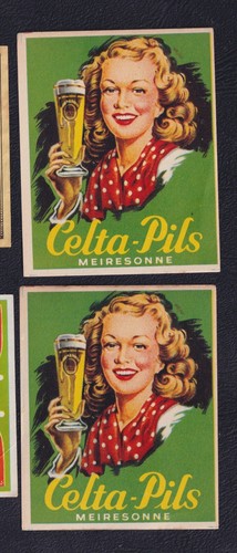 Old label match pack - pack, belgium