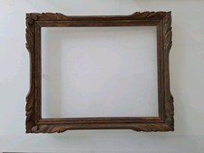 Antique Carved Wood Photo Frame, Art Deco Frames