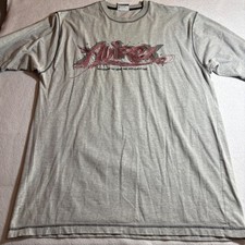 Vintage Avirex T-Shirt Mens XL Mastering The Game Gray Cotton Graphic Tee y2K