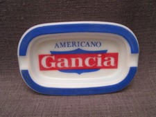 Cendrier publicitaire "americano GANCIA" opaline