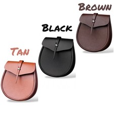 Sporran En Cuir – Sporran Écossais Classique En 3 Couleurs Avec Ceinture Chaîne