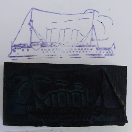 Tampon scolaire bateau - scolaire, navire