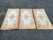 Lot de 3 tapis pure laine — fabrication française
