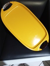 Plateau de service Achille Castiglioni pour Alessi n°7000 jaune laqué très rare 