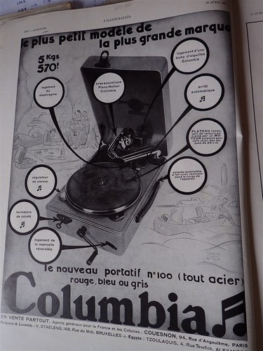 Phonographe portatif columbia - phonographe,