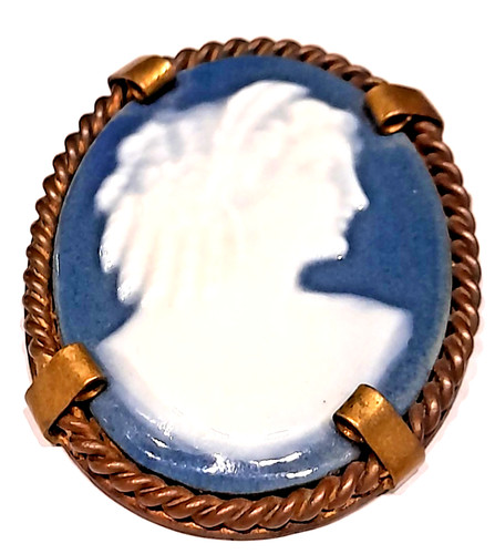 Ancienne broche porcelaine - ancienne,
