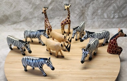 Lot animaux bois - 11,