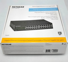 NETGEAR GS324-200NAS 24-Port Gigabit Ethernet Unmanaged Switch - Black