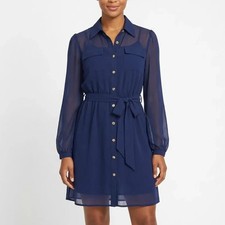 Rhapsody Navy Sheer Chiffon