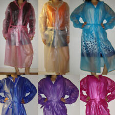 Quality Semi- Transparent Plastic PVC Vinyl Raincoat MAC Regenmantel