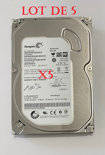 Lot barracuda 500go sata - 5, 500go,